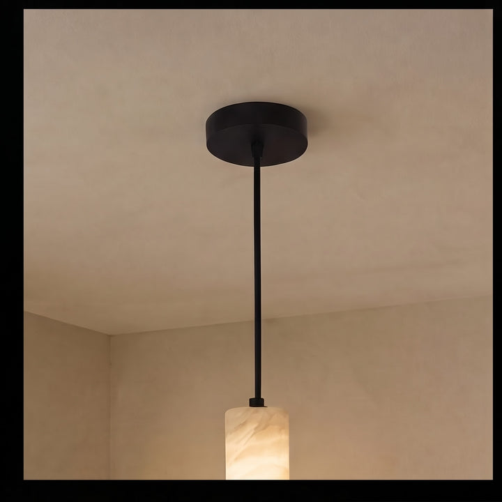Modern Adjustable Pendant Lamp Brass or Black Metal with LED Light for Kitchen Dining Room
