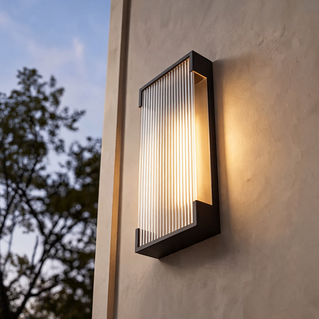 Modern Outdoor Wall Light Flush Mount Stainless Steel Integrated LED IP65 Waterproof Exterior Wall Lantern