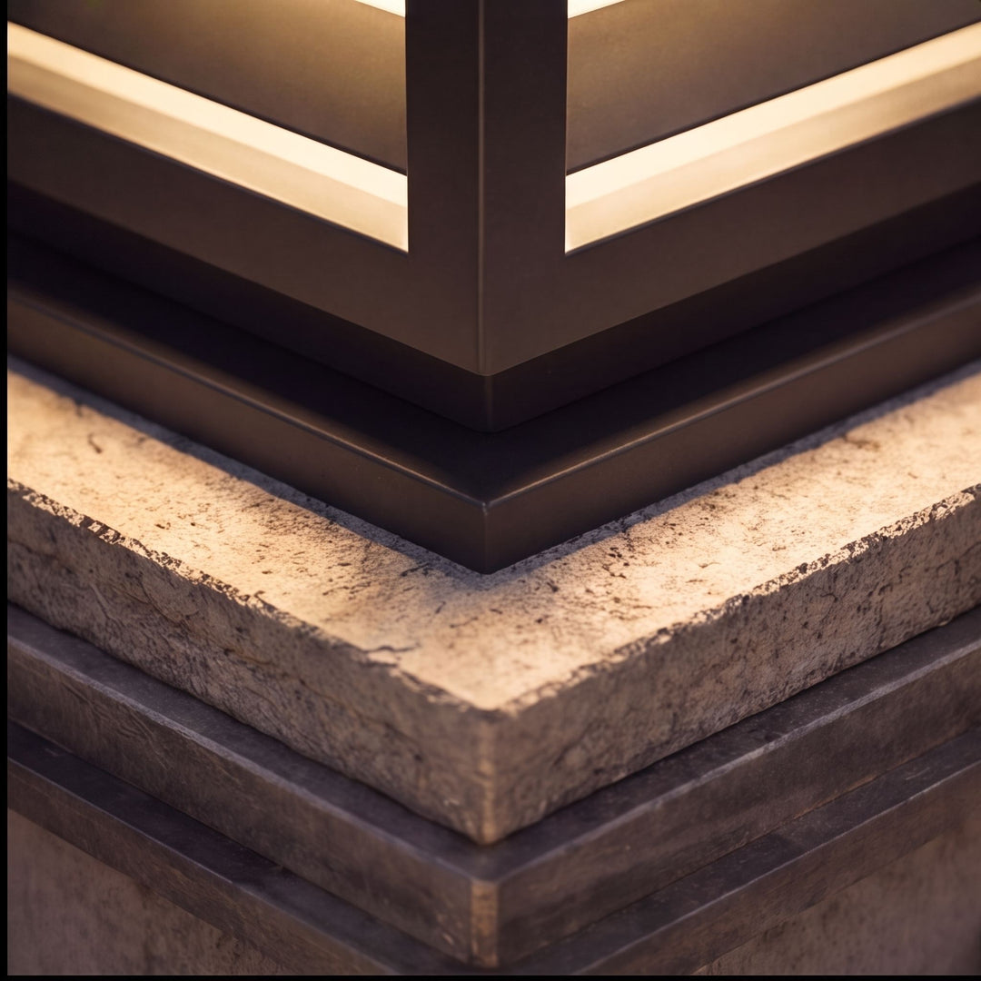 Modern Outdoor Pillar Light Solar Aluminum Waterproof LED 3000K IP54 for Garden Pathways