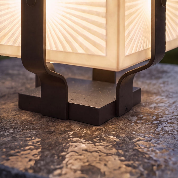 Modern Outdoor Pillar Light Solar Waterproof LED Fixture Stainless Steel for Garden Illumination