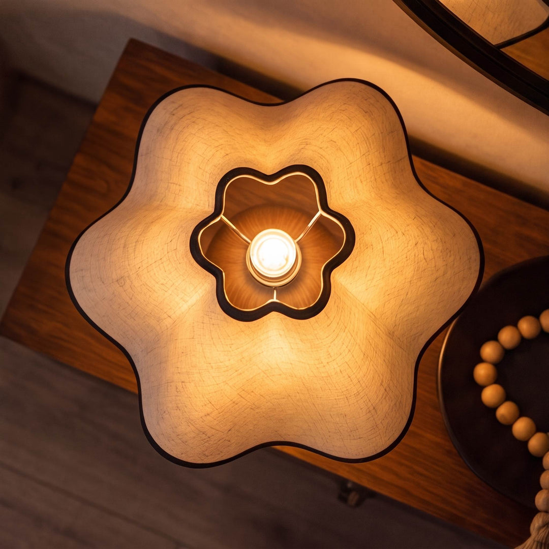 Modern Table Lamp with Adjustable Shade Metal Base for Bedroom or Desk Lighting