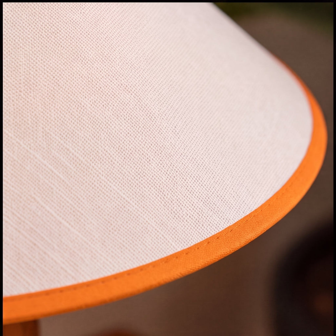 Modern Table Lamp with Adjustable Shade and Wooden Base LED for Home and Office Use
