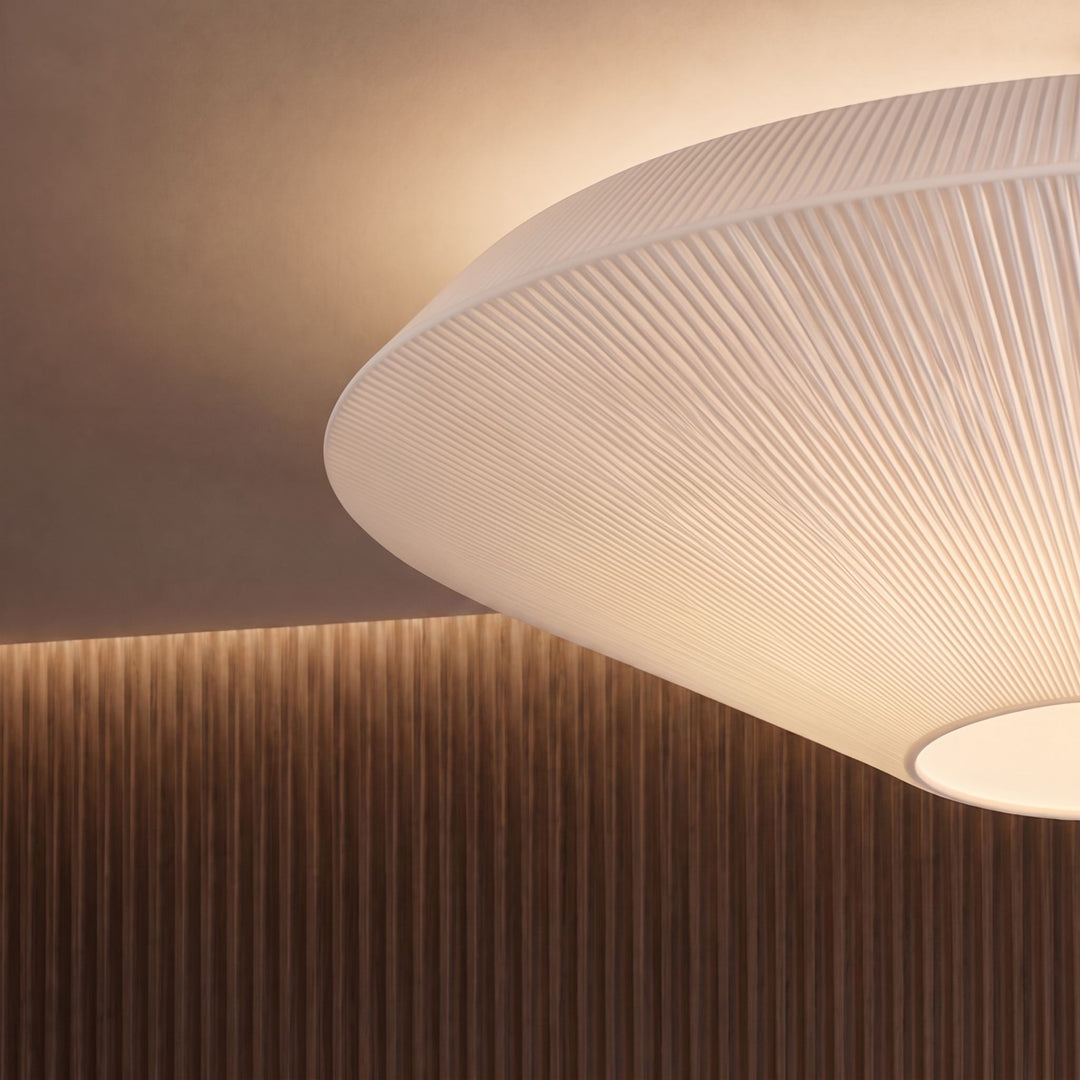 Modern Flush Mount Ceiling Light Metal LED Fixture with Adjustable Brightness for Home Decor