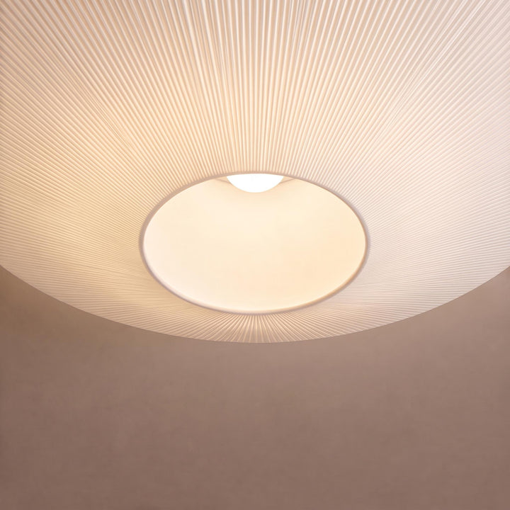 Modern Flush Mount Ceiling Light Metal LED Fixture with Adjustable Brightness for Home Decor