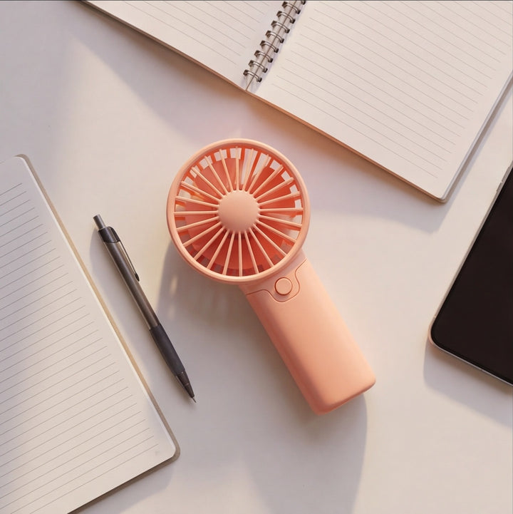 Portable Handheld Fan Lightweight Battery Operated Mini Fan with Compact Design for On-the-Go Cooling