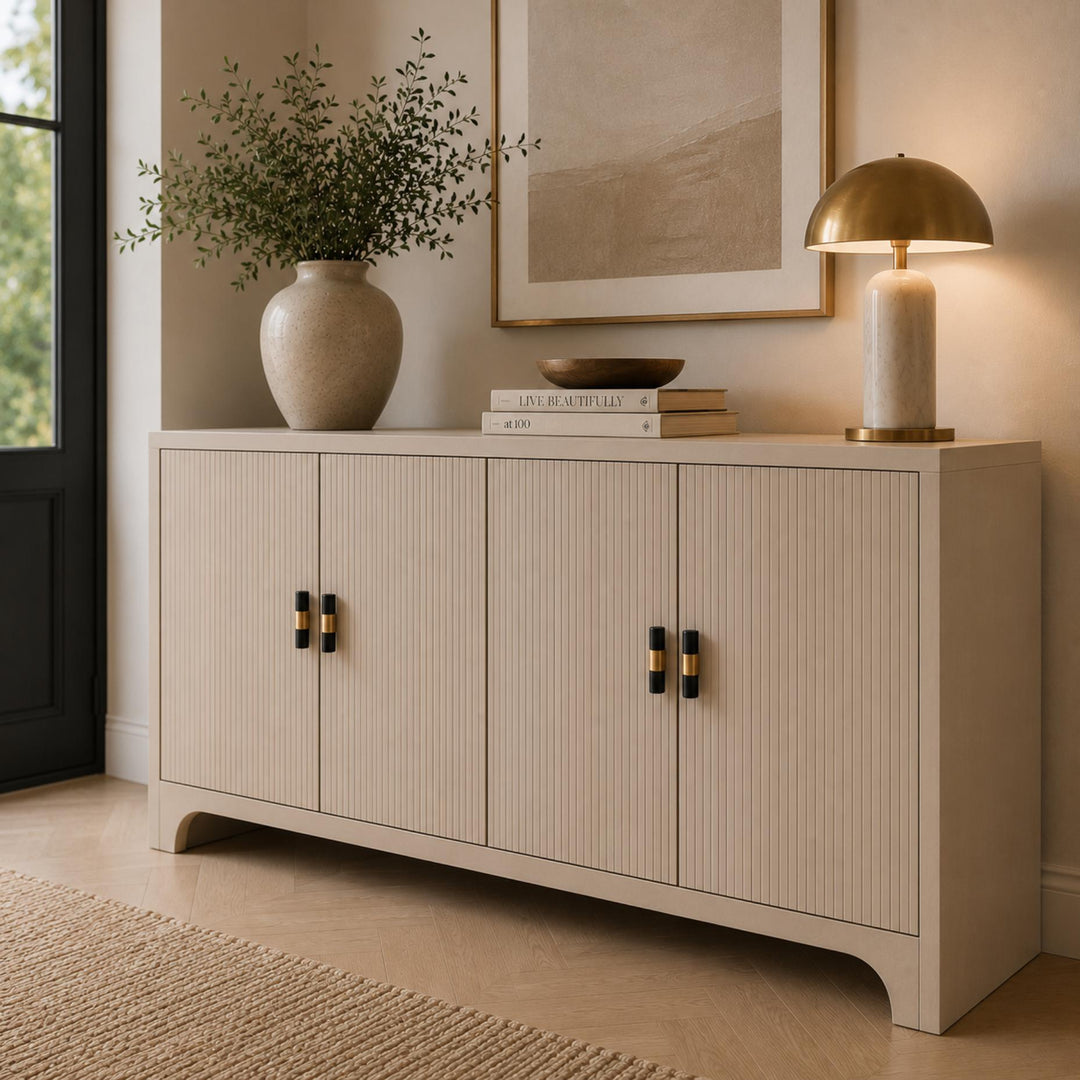 Modern Marble Cabinet Knobs and Drawer Pulls Set Brass Ergonomic Design for Kitchen Cabinets