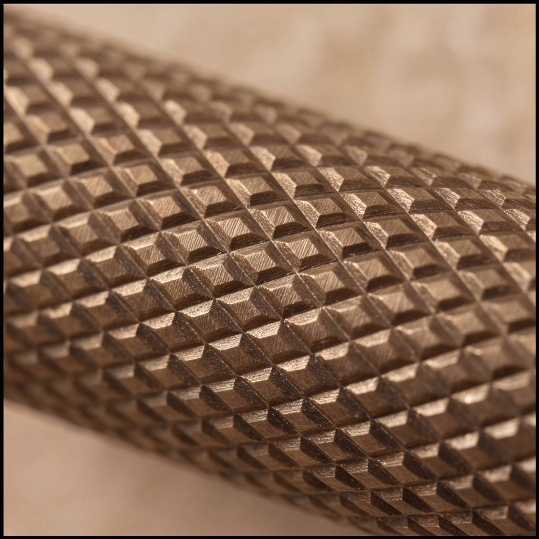 Modern Knurled Cabinet Handle Brass Fixture with Durable Grip for Cabinets and Drawers