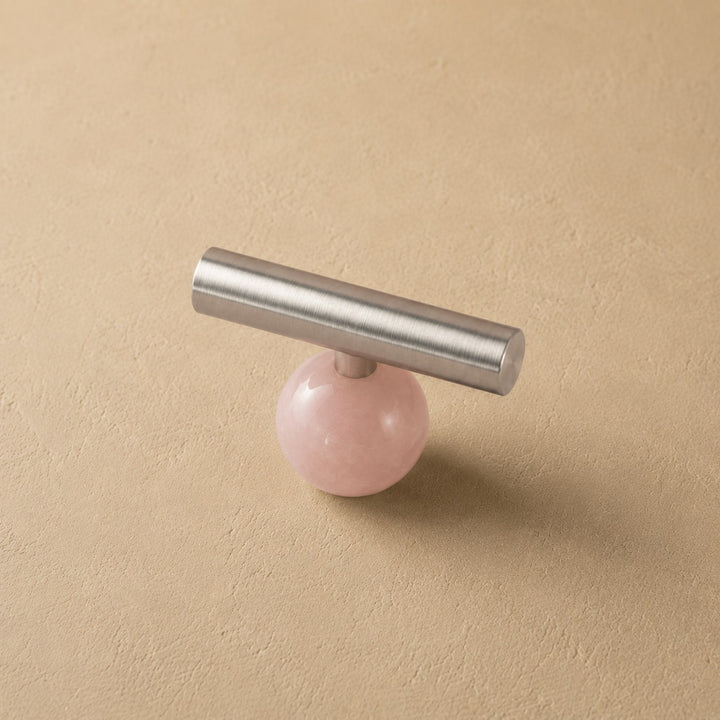 Modern Crystal Drawer Pulls and Knobs Set with Rust-Resistant Brass Finish for Kitchen Cabinets