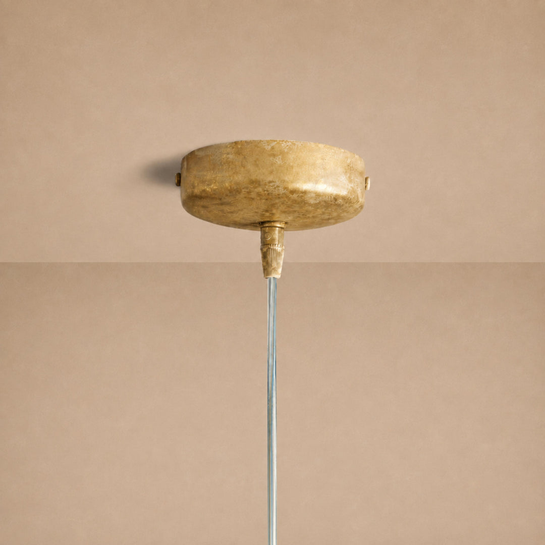 Sculptural Flower Pendant Light in Gold or Bronze – 18cm