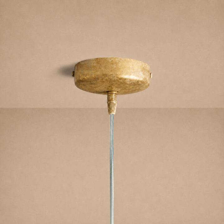 Sculptural Flower Pendant Light in Gold or Bronze – 18cm