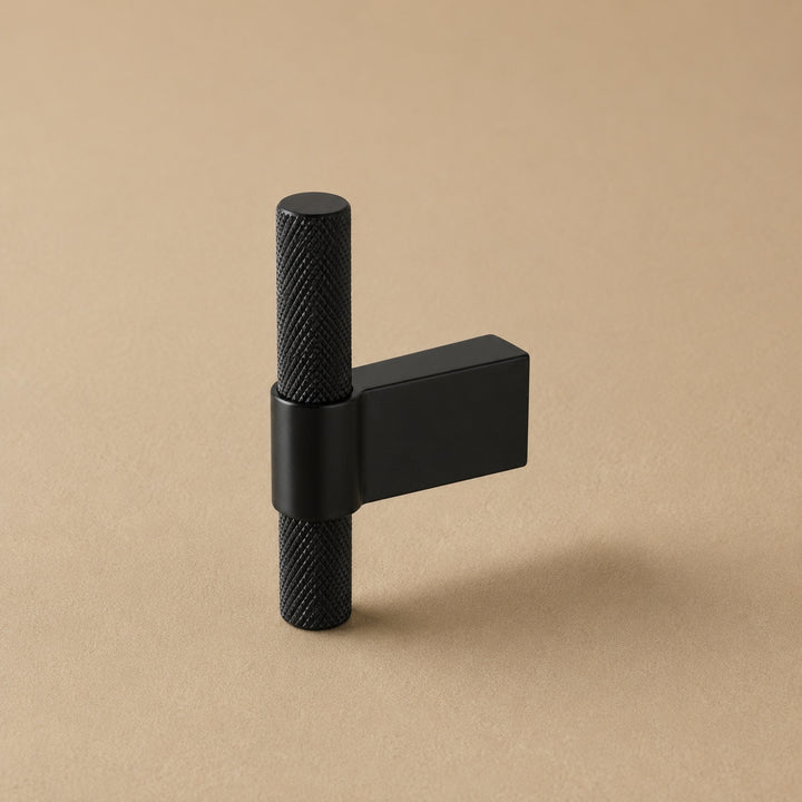 Modern Knurled Kitchen Cabinet Handles and Drawer Pulls Set Durable Metal 3.8-12.6 Inch Options