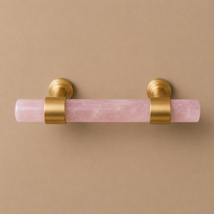 Modern Kitchen Cabinet Handles With Ergonomic Design Brass And Marble Durable Finish