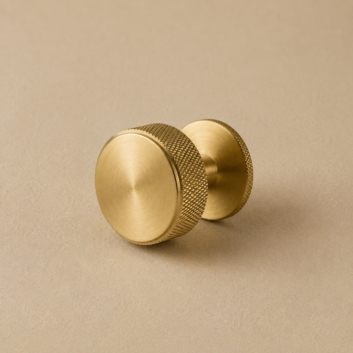 Modern Knurled Kitchen Cabinet Handles and Drawer Pulls Set Durable Metal 3.8-12.6 Inch Options