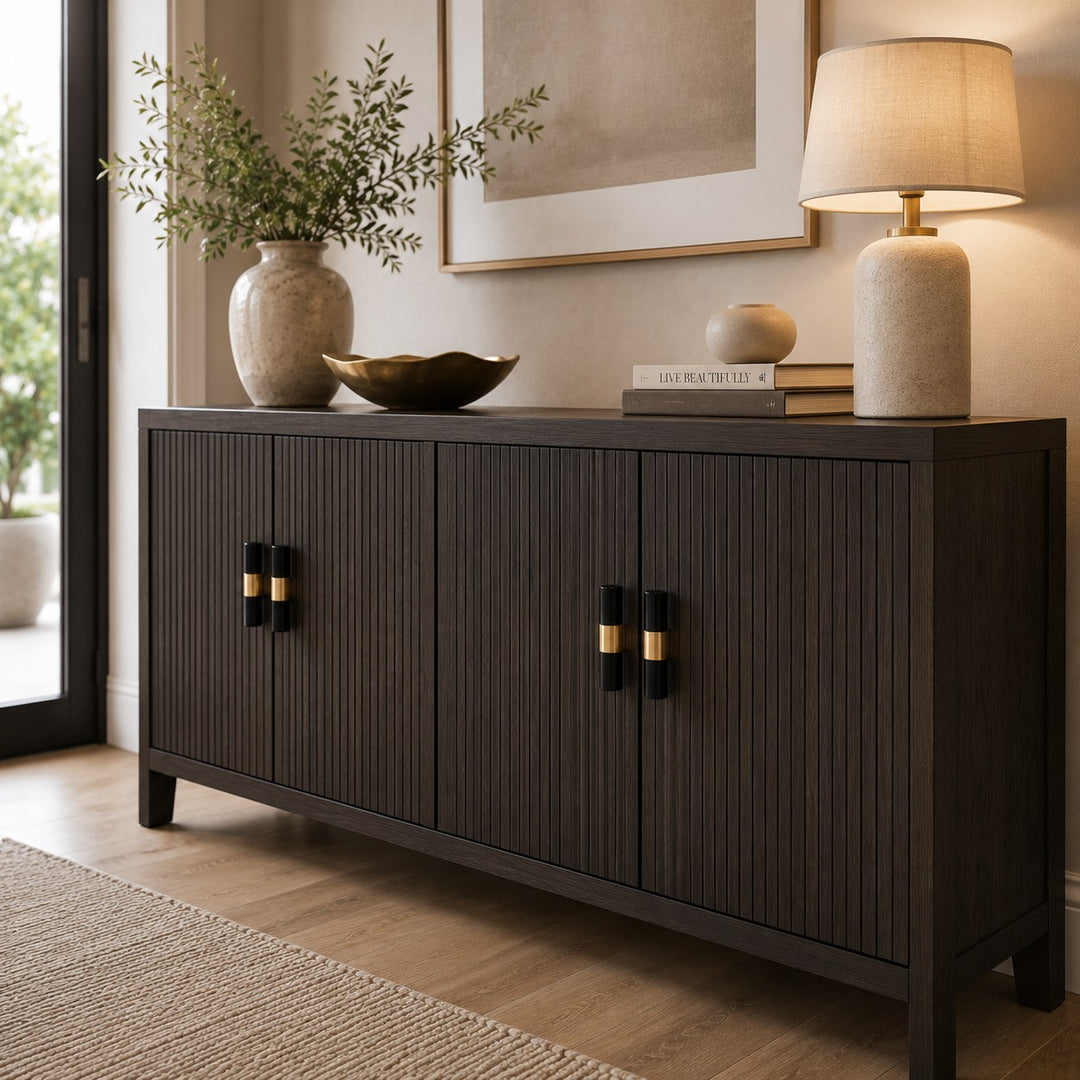 Modern Marble Cabinet Knobs and Drawer Pulls Set Brass Ergonomic Design for Kitchen Cabinets
