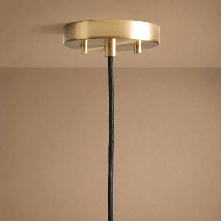 Hand-Blown Organic Glass Pendant Light – Clear, Amber or Smoke, 30cm