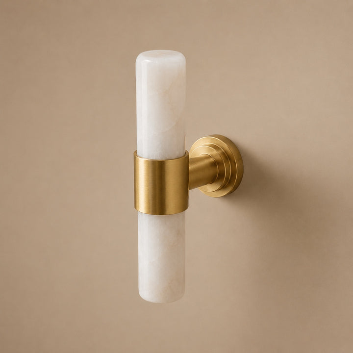 Modern Kitchen Cabinet Handles With Ergonomic Design Brass And Marble Durable Finish