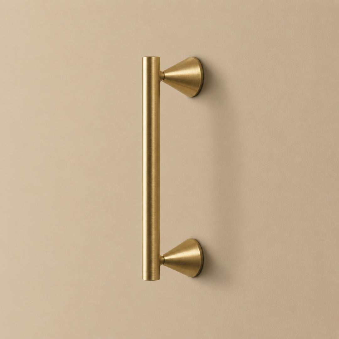 Modern Crystal Drawer Pulls and Knobs Set with Rust-Resistant Brass Finish for Kitchen Cabinets