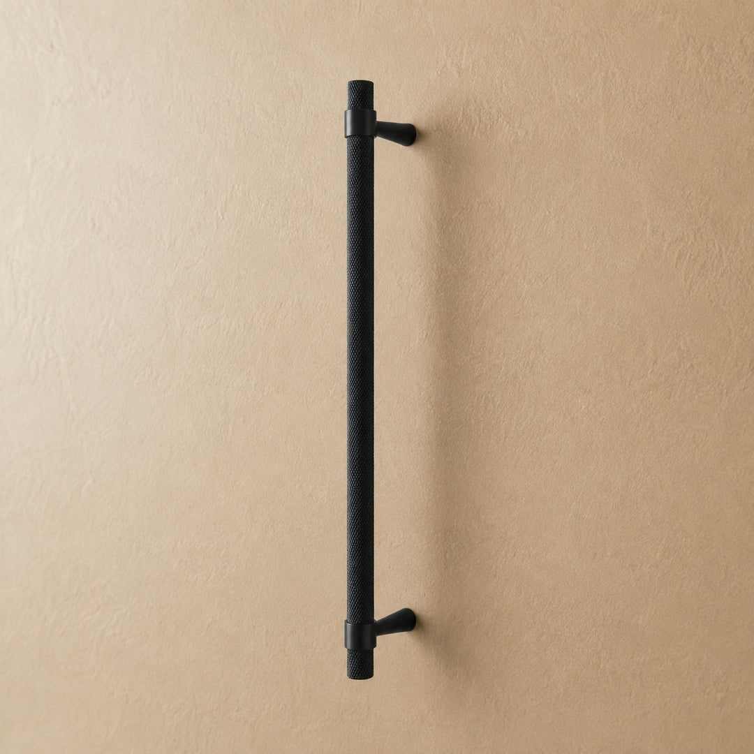 Modern Knurled Cabinet Handle Brass Fixture with Durable Grip for Cabinets and Drawers