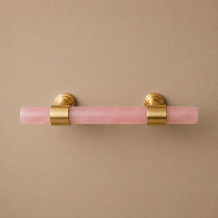 Modern Kitchen Cabinet Handles With Ergonomic Design Brass And Marble Durable Finish