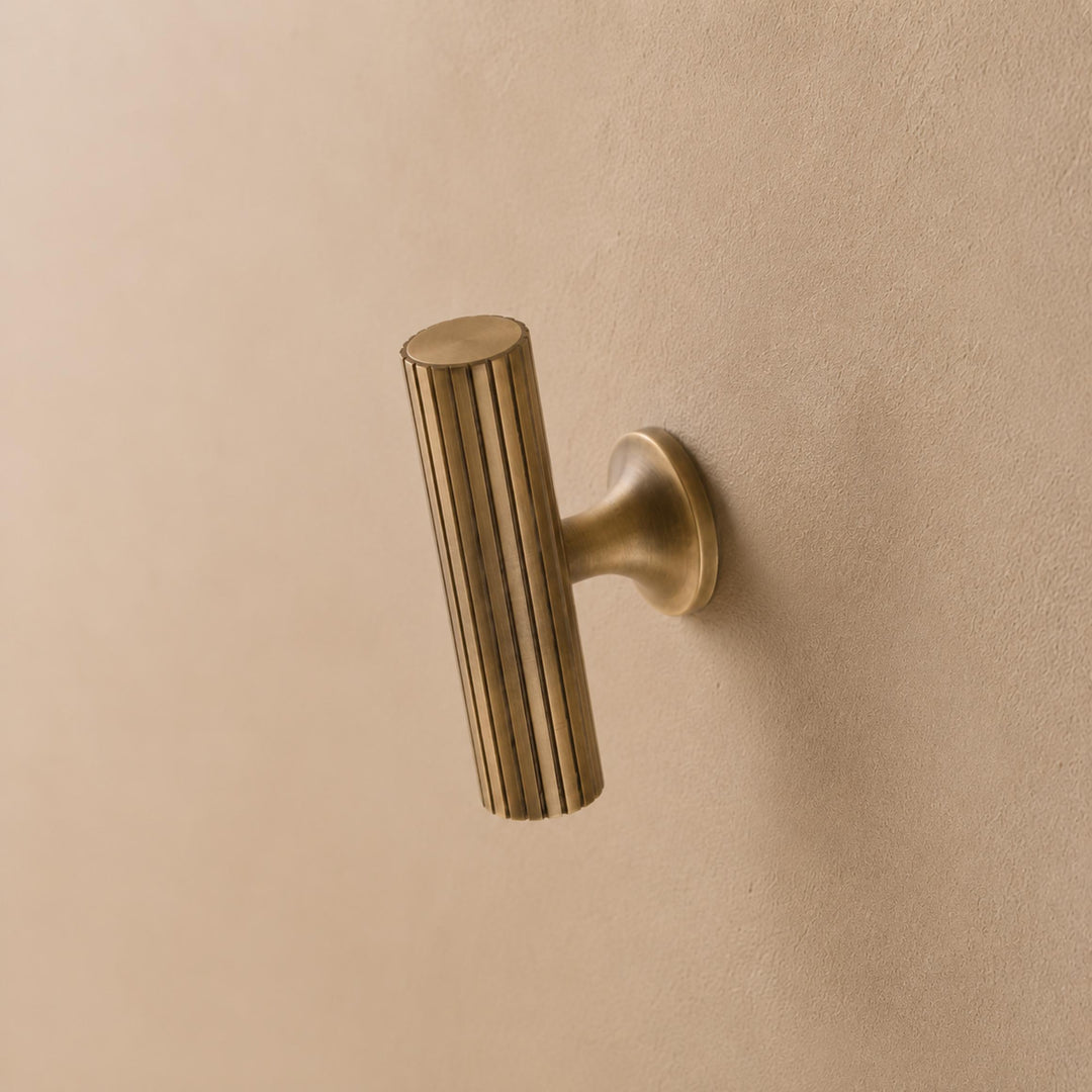 Modern Brass Cabinet Hardware Set with Antique Finish for Drawers and Cabinets