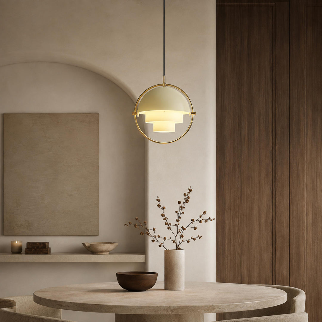 Modern Adjustable Black Pendant Light with Metal Shade for Kitchen Pendant Lighting
