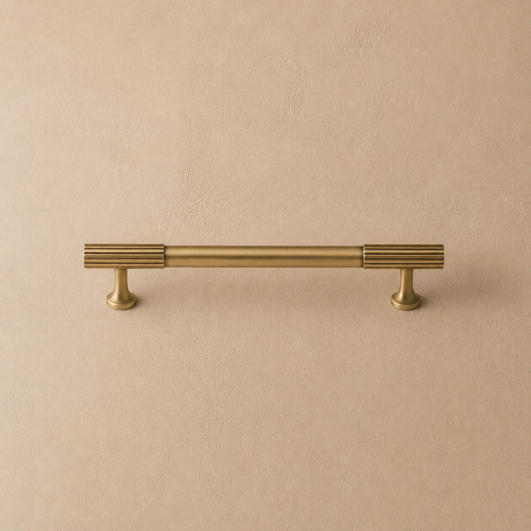 Modern Brass Cabinet Hardware Set with Antique Finish for Drawers and Cabinets