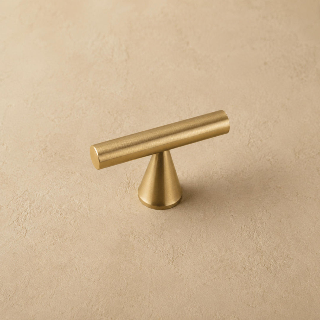 Modern Crystal Drawer Pulls and Knobs Set with Rust-Resistant Brass Finish for Kitchen Cabinets