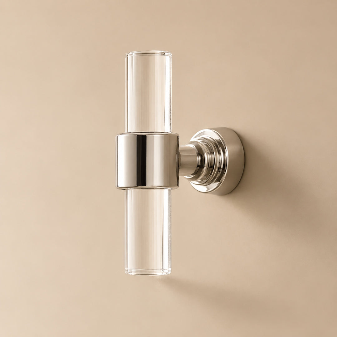 Modern Acrylic Cabinet Handles and Drawer Pulls with Ergonomic Grip Easy Installation