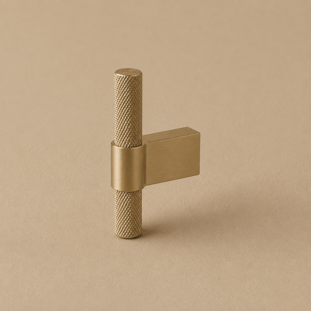 Modern Knurled Kitchen Cabinet Handles and Drawer Pulls Set Durable Metal 3.8-12.6 Inch Options