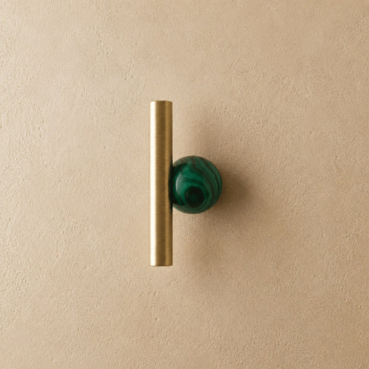 Modern Crystal Drawer Pulls and Knobs Set with Rust-Resistant Brass Finish for Kitchen Cabinets