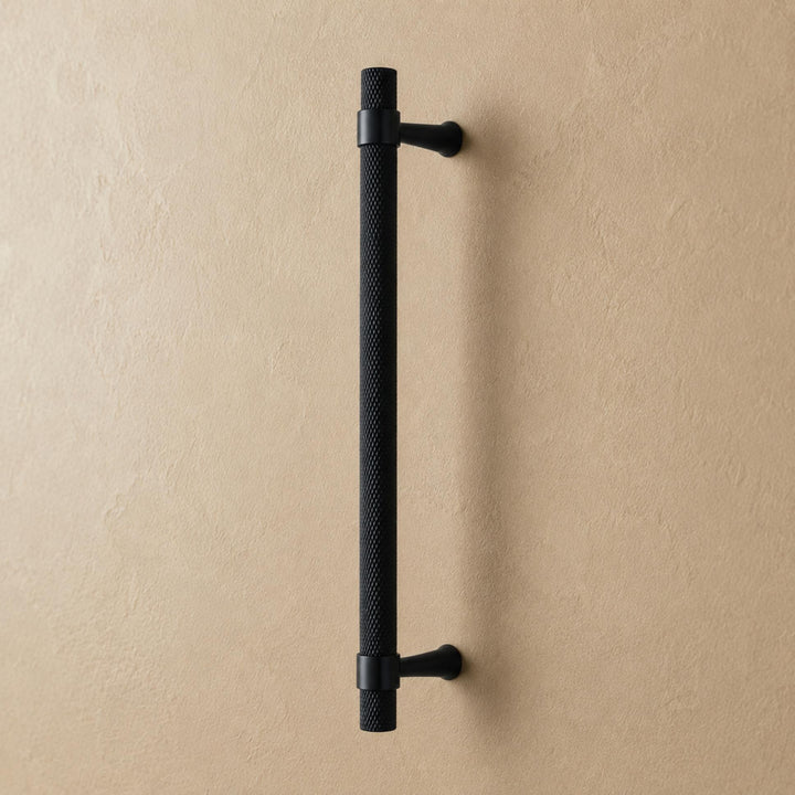 Modern Knurled Cabinet Handle Brass Fixture with Durable Grip for Cabinets and Drawers