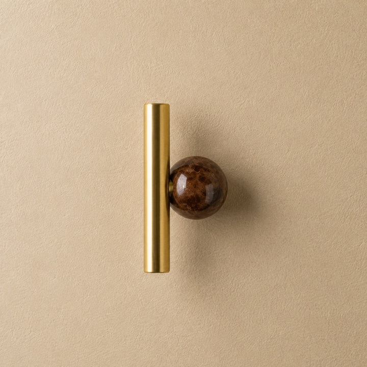 Modern Crystal Drawer Pulls and Knobs Set with Rust-Resistant Brass Finish for Kitchen Cabinets