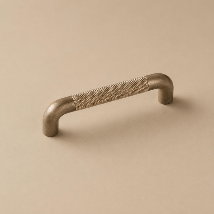 Modern Knurled Cabinet Handles and Knobs Set with Textured Grip for Easy Installation in Durable Metal