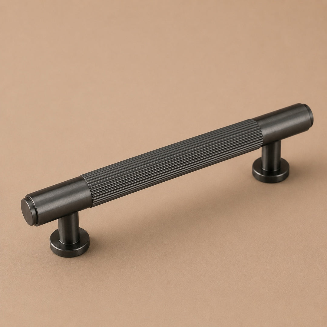 Contemporary Cabinet Handles Set Ergonomic Pulls and Knobs Durable Metal for Kitchen Drawers