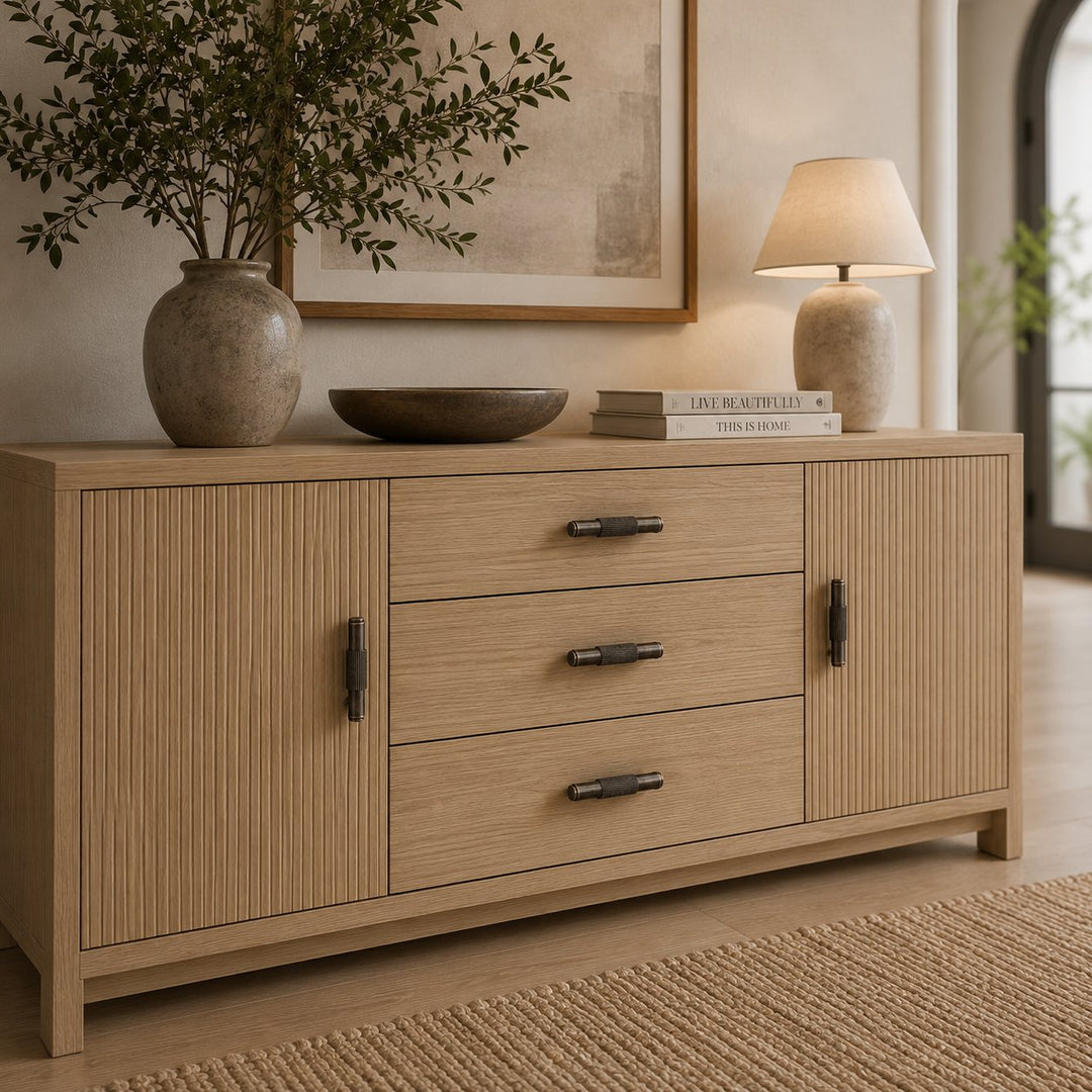 Contemporary Cabinet Handles Set Ergonomic Pulls and Knobs Durable Metal for Kitchen Drawers