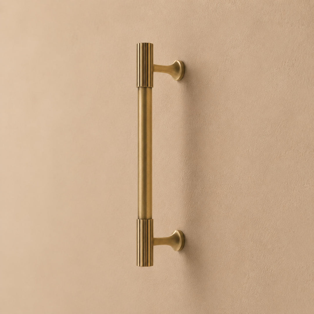 Modern Brass Cabinet Hardware Set with Antique Finish for Drawers and Cabinets