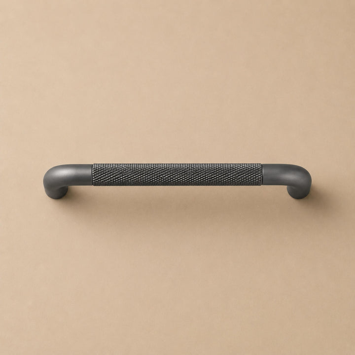 Modern Knurled Cabinet Handles and Knobs Set with Textured Grip for Easy Installation in Durable Metal