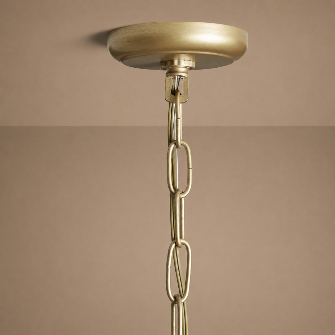 Large 84cm Round K9 Crystal Chandelier – Brass or Bronze 8-Light Art Deco Ceiling Pendant