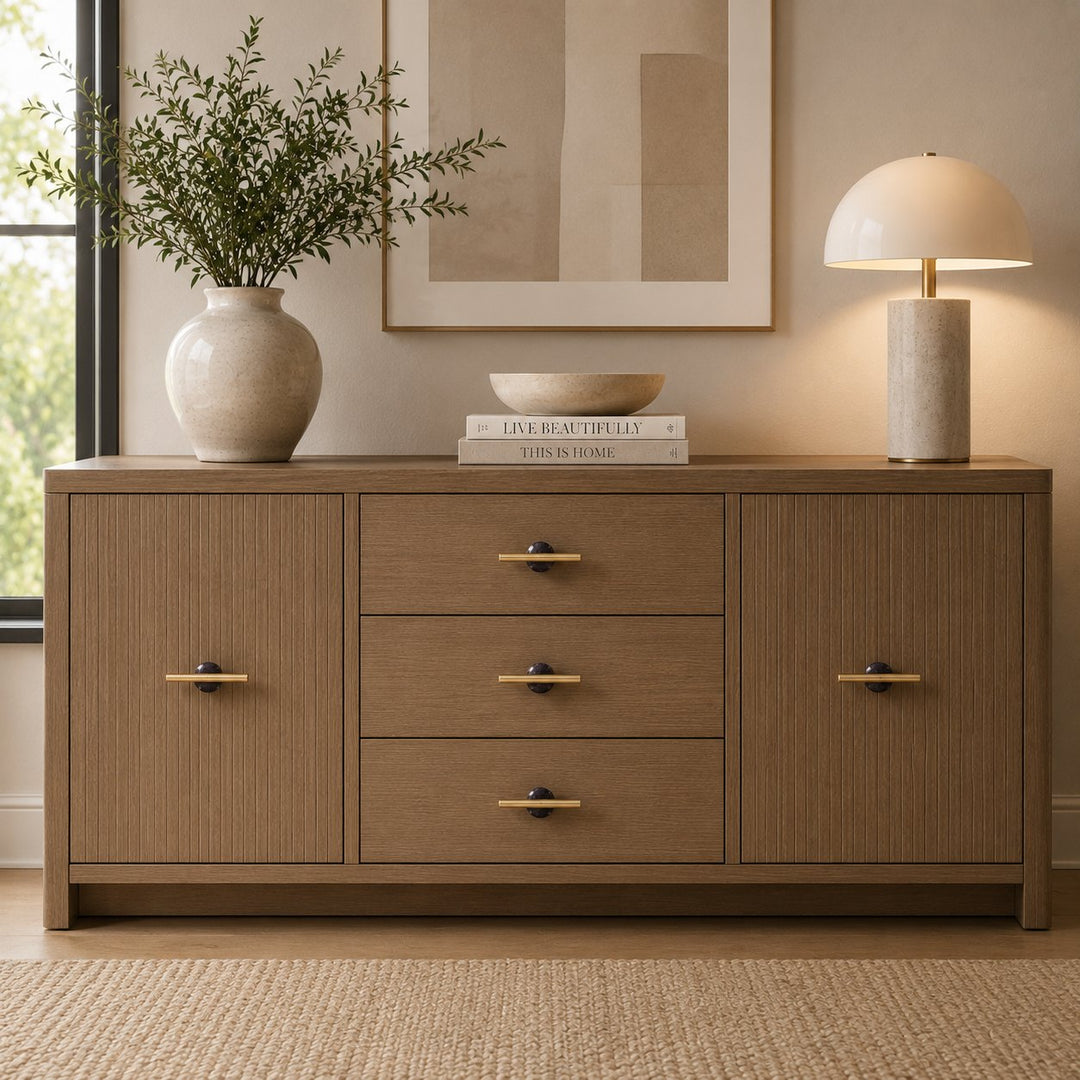 Modern Crystal Drawer Pulls and Knobs Set with Rust-Resistant Brass Finish for Kitchen Cabinets