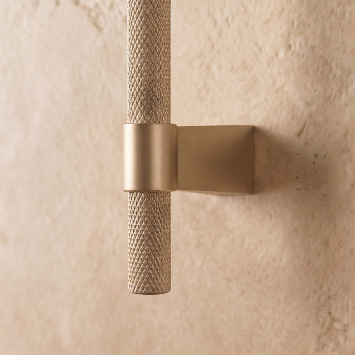 Modern Knurled Kitchen Cabinet Handles and Drawer Pulls Set Durable Metal 3.8-12.6 Inch Options