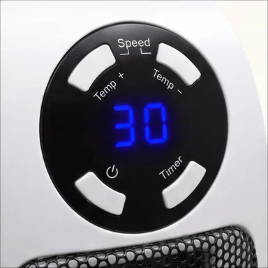 Electric Wall Heater Compact Design Wall Mounted Flame-Retardant with Remote Control Adjustable Temperature 350W