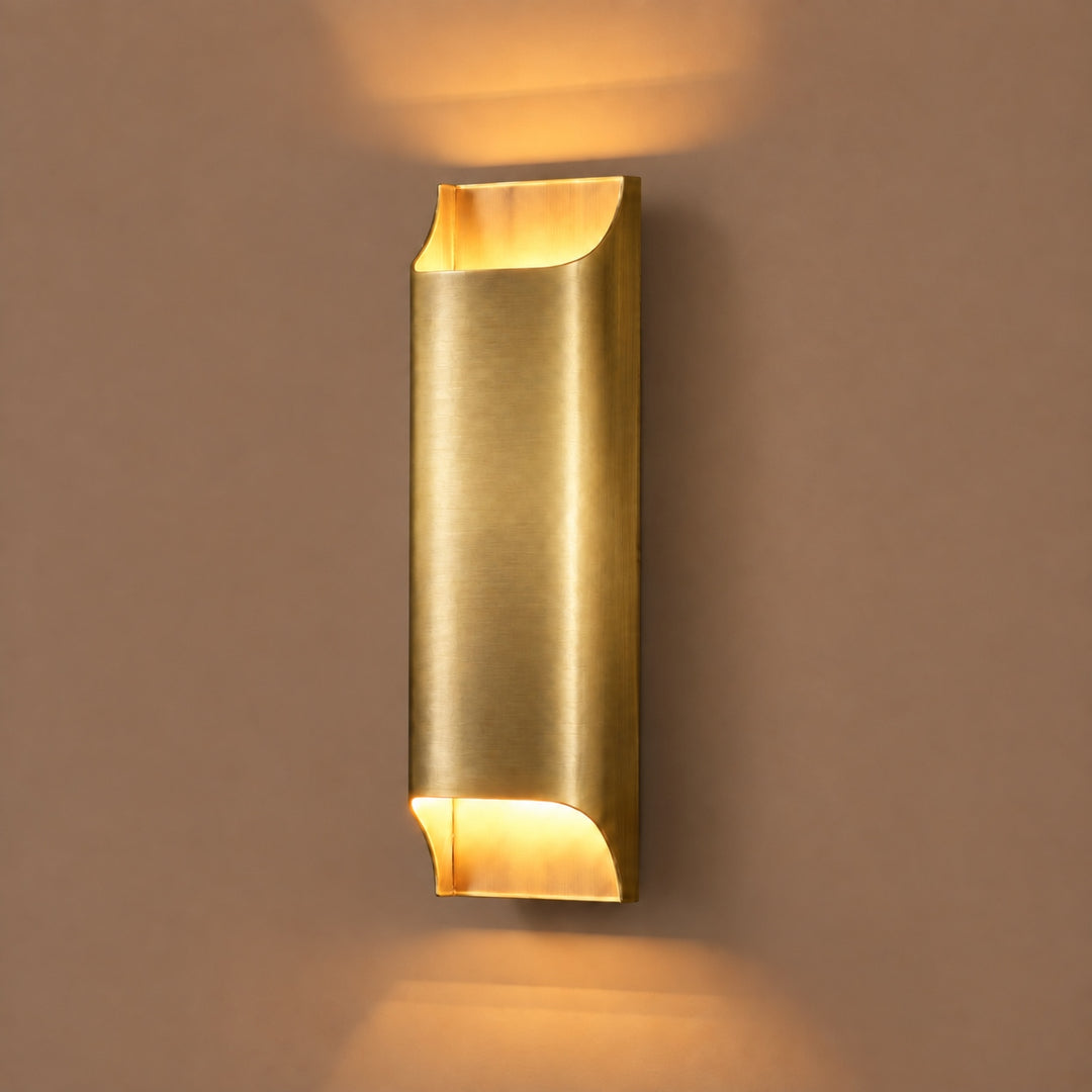 Modern Brass Wall Sconce Lighting Adjustable Metal LED Wall Lamp for Home Decor