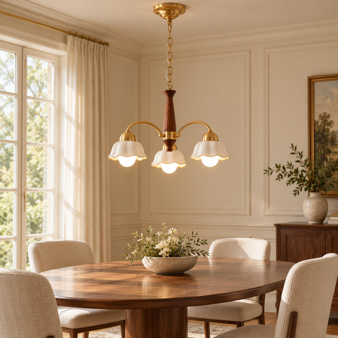 Modern Wall Mounted Chandelier Metal Gold Finish Adjustable Lighting Fixture